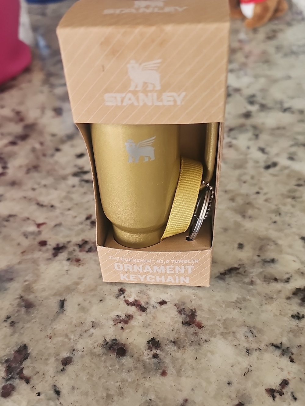 Stanley Metallic Gold Ornament Keychain Tumbler
